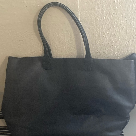 Vintage Valentino purse with bow.  Charcoal grey color - Picture 2 of 8